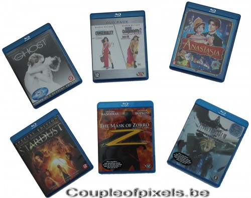 craquage,achats,blu ray, miss congeniality, ghost, stardust, anastasia, zorro, final fantasy 