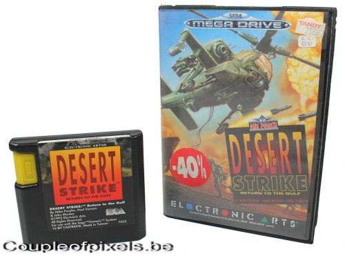 retrogaming, desert strike, megadrive, sega, electronic arts