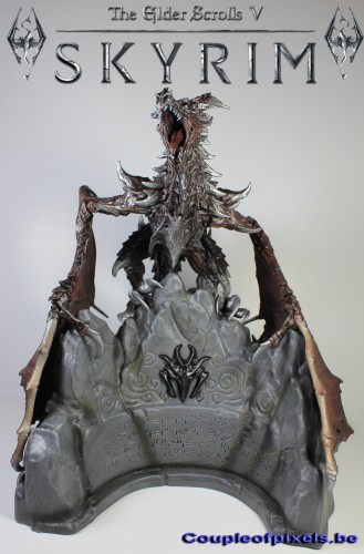 the elder scrolls, skyrim, bethesda, figurine, figurine photo, dragon