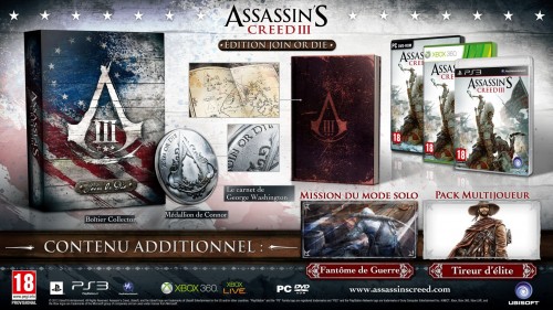 assassin's creed 3,collector,ps3,xbox360,pc,ubisoft,assassin's creed