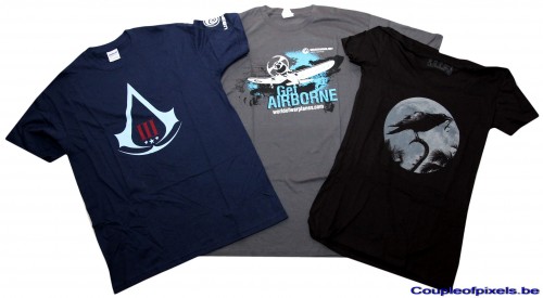 e3 2012,goodies,t-shirt,assassin's Creed 3, world of warplanes, raven's Cry