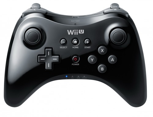 Wii U, pro controller, noir