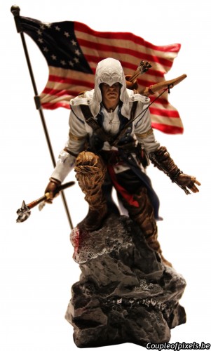 assassin's creed 3,collector,freedom edition,déballage,goodies,figurine