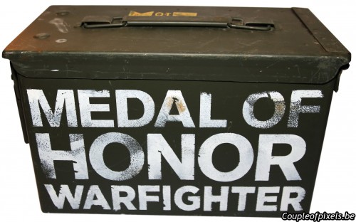 medal of honor warfighter,kit presse,déballage, boite à munitions