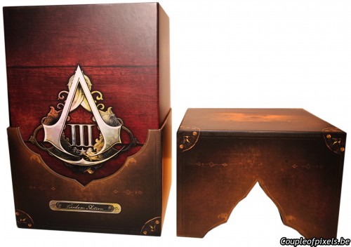 assassin's creed 3,collector,freedom edition,déballage,goodies,figurine