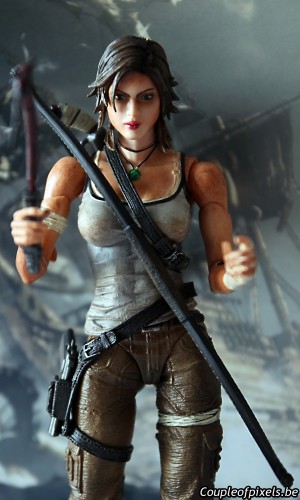 tomb raider,collector,déballage,lara croft,figurine,survival kit