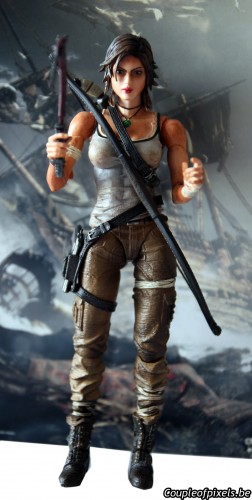 tomb raider,collector,déballage,lara croft,figurine,survival kit