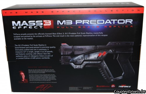 m3 predator,triforce,réplique,mass effect