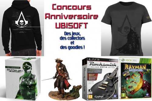 concours 3 ans,concours,gagner,cadeaux,ubisoft