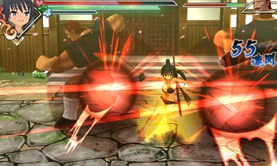 senran kagura burst,test,3ds,beat them all,sexy