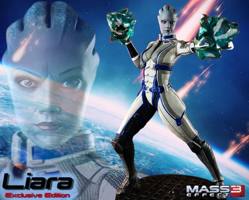 gaming heads,liara,mass effect,figurine,statuette