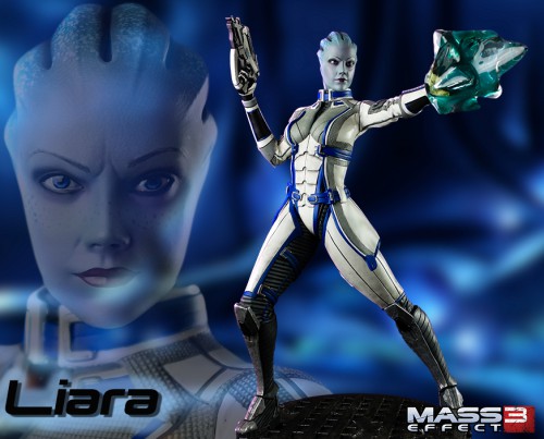 gaming heads,liara,mass effect,figurine,statuette