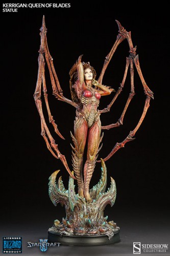 craquage,figurine,résine,kerrigan,sideshow