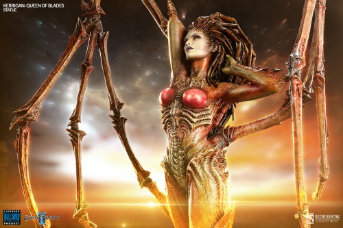 craquage,figurine,résine,kerrigan,sideshow