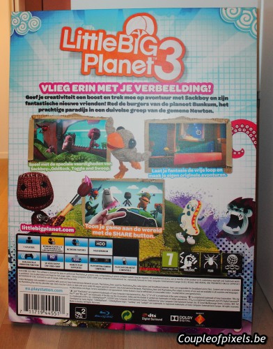 little big planet 3,boîte géante,déballage,publicités,kit presse