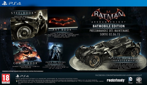 batman arkham knight,warner,ps4,ps4 batman arkham knight,edition limitée,collector