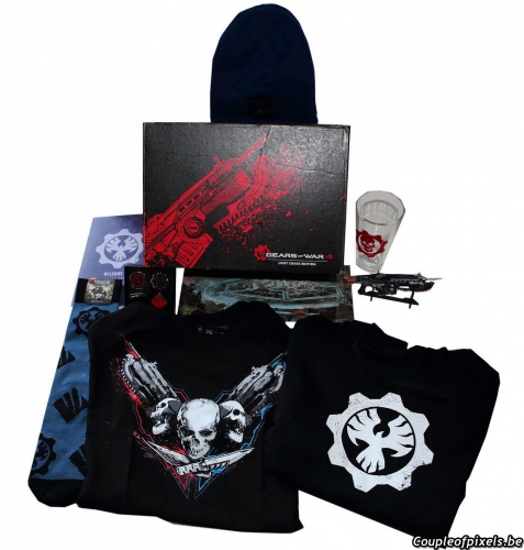 gears of war 4,loot crate edition,déballage,goodies