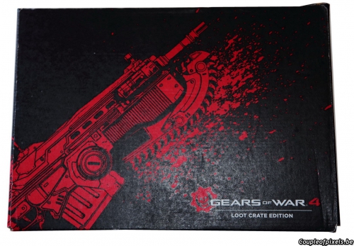 gears of war 4,loot crate edition,déballage,goodies