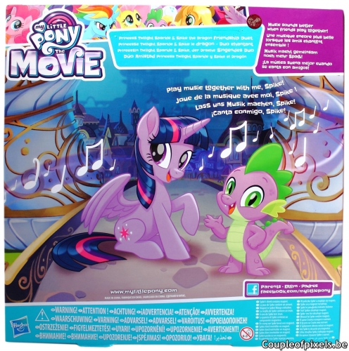 my little pony,my little pony le film,jouet,twilight sparkle et spike duo chantant,hasbro,avis,déballage,unboxing