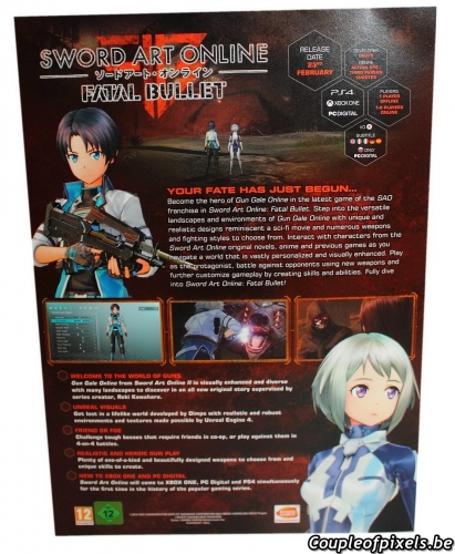 sword art online,fatal bullet,déballage,unboxing,kit presse,press kit